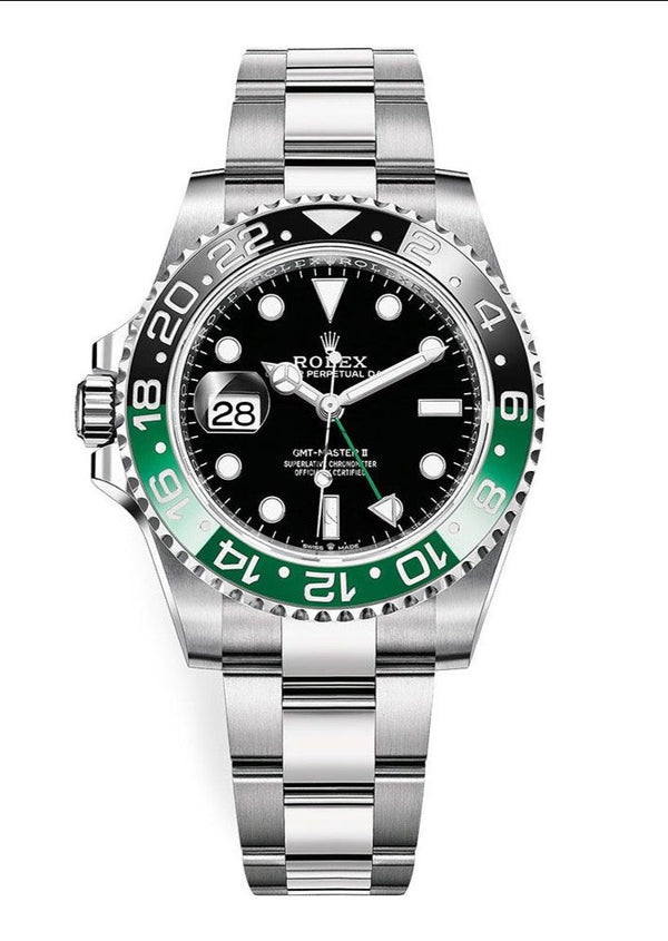 Rolex GMT-Master II With A Green And Black Bezel "SPRITE" (Reference # 126720VTNR) - WatchesOff5th