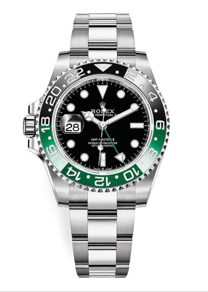 Rolex GMT-Master II Sprite with green and black Cerachrom bezel, reference 126720VTNR