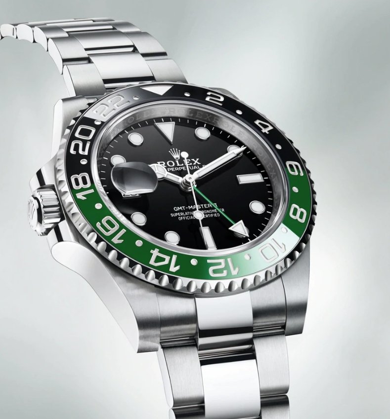 Rolex GMT-Master II With A Green And Black Bezel "SPRITE" (Reference # 126720VTNR) - WatchesOff5th