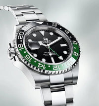 Thumbnail for Rolex GMT-Master II With A Green And Black Bezel 