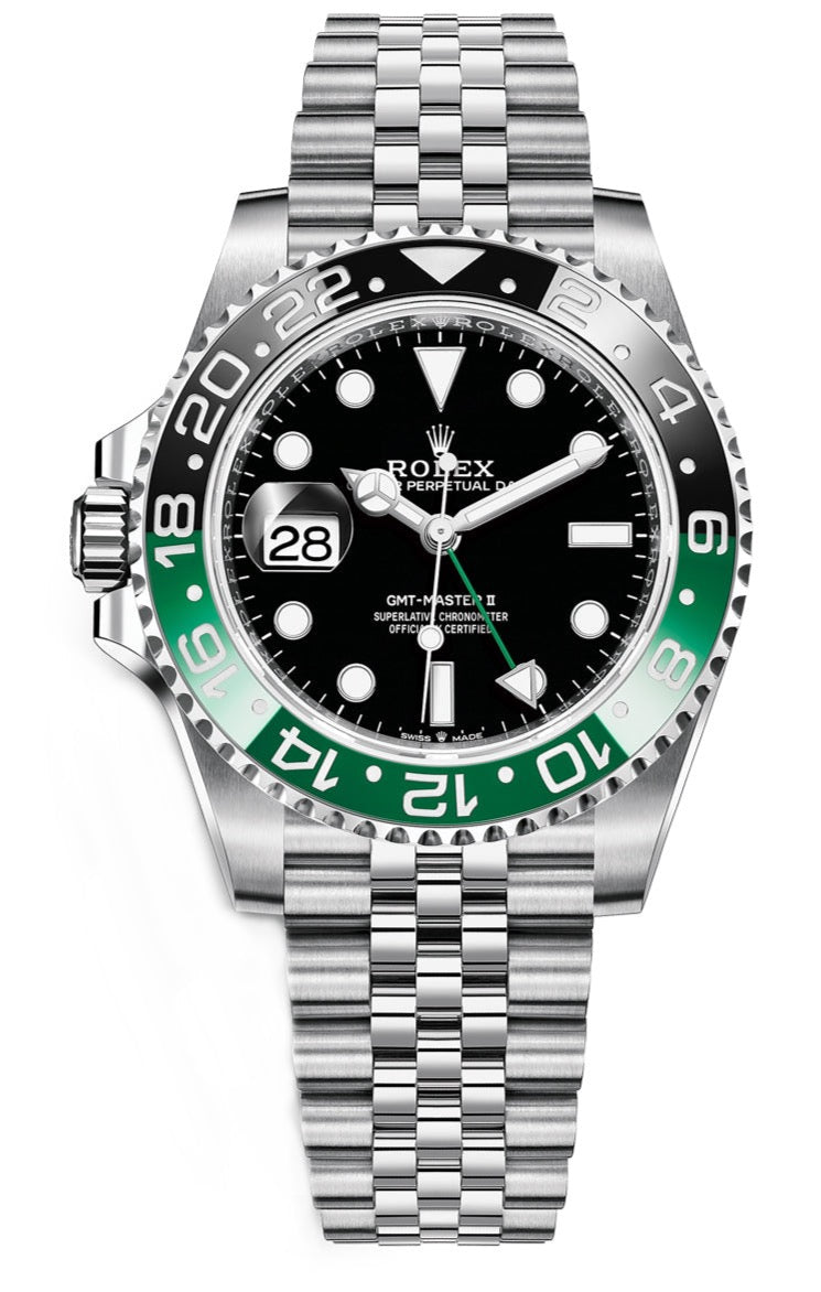 Rolex GMT-Master II With A Green And Black Bezel "SPRITE" (Reference # 126720VTNR) - WatchesOff5th