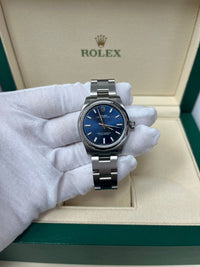 Thumbnail for Rolex Oyster Perpetual 31 Domed Bezel Blue Index Dial Oyster Bracelet (Ref# 277200) - WatchesOff5th