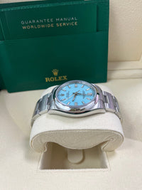 Thumbnail for Rolex Oyster Perpetual 36mm Stainless Steel - Turquoise Dial - Oyster Bracelet (Ref# 126000) - WatchesOff5th