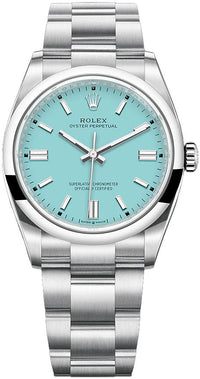 Thumbnail for Rolex Oyster Perpetual 36mm Stainless Steel - Turquoise Dial - Oyster Bracelet (Ref# 126000) - WatchesOff5th