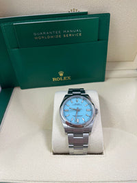 Thumbnail for Rolex Oyster Perpetual 36mm Stainless Steel - Turquoise Dial - Oyster Bracelet (Ref# 126000) - WatchesOff5th