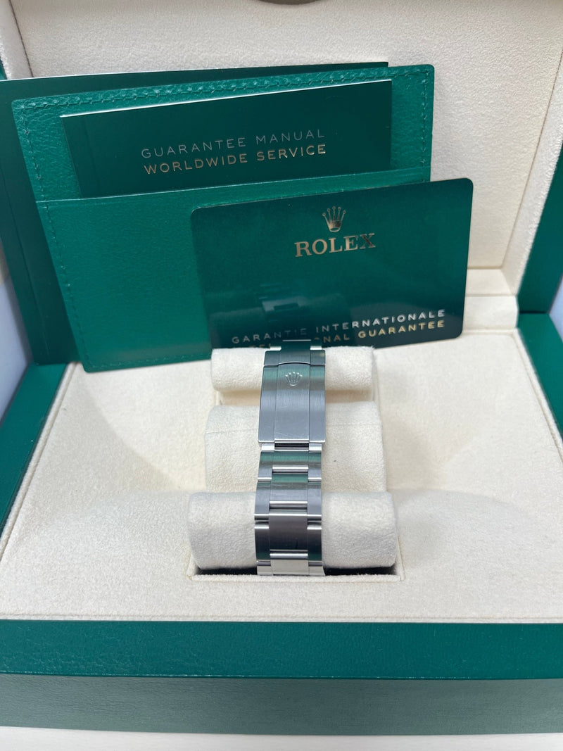 Rolex Oyster Perpetual 41 Stainless Steel - Green Index Dial - Oyster Bracelet (Ref# 124300) - WatchesOff5thWatch