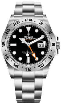 Thumbnail for Rolex Oyster Perpetual Explorer II Oystersteel Black Dial Oyster Bracelet (Ref# 226570) - WatchesOff5th