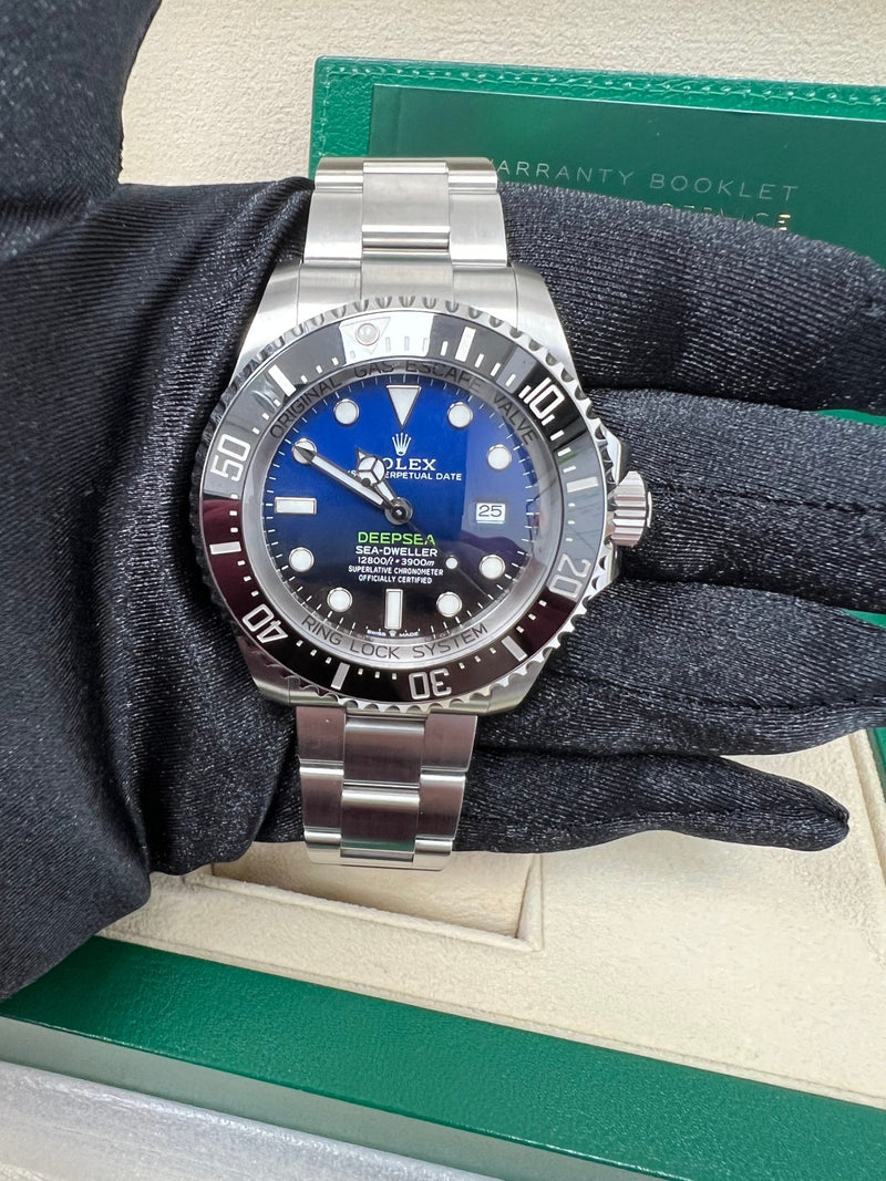 Rolex Sea-Dweller Deepsea Stainless Steel 44 - James Cameron Blue Dial (Ref# 126660) - WatchesOff5thWatch