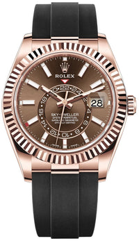 Thumbnail for Rolex Sky-Dweller 42mm/ Rose Gold/ Chocolate Index Dial/ Oysterflex Bracelet (Ref # 326235) - WatchesOff5thWatch