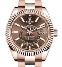 Thumbnail for Rolex Sky-Dweller Rose Gold Chocolate Dial Sky Dweller Index Dial 326935 - WatchesOff5th