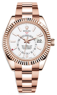 Thumbnail for Rolex Sky-Dweller Rose Gold Sky-Dweller Watch - White Index Dial - Oyster Bracelet 326935 - WatchesOff5thWatch