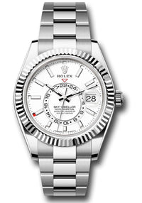 Thumbnail for Rolex Sky-Dweller White Index Dial Oyster Bracelet 336934 - WatchesOff5th