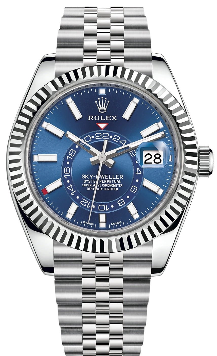 Rolex sky dweller steel sale