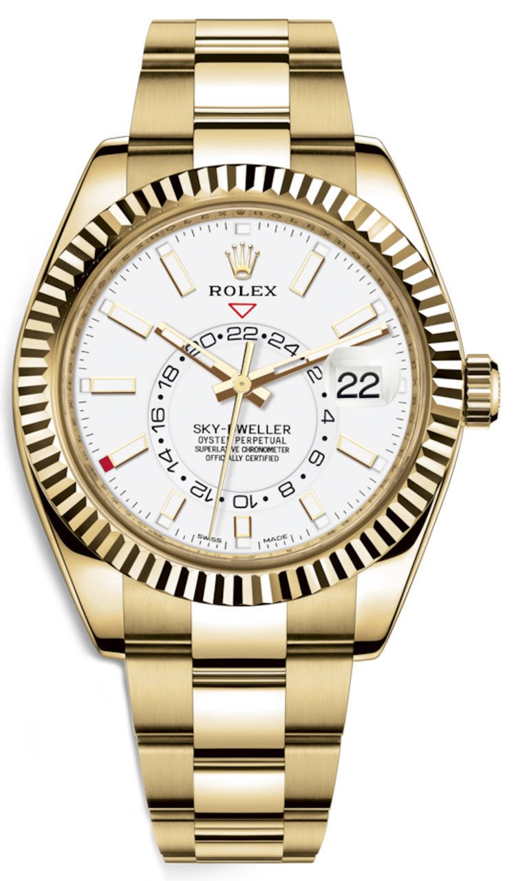 Rolex sky dweller white gold white dial Clearance