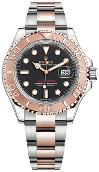 Thumbnail for Rolex Steel and Everose Gold Rolesor Yacht-Master 40 Watch Black Dial (Ref #126621) - WatchesOff5thWatch