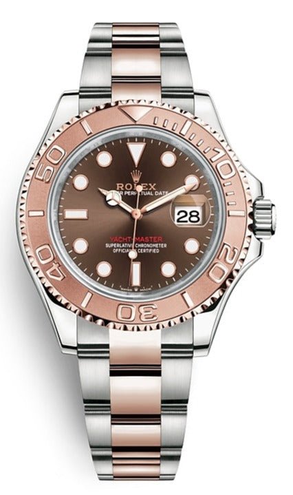 Rolex Steel and Everose Gold Rolesor Yacht-Master 40 Watch Brown Dial (Ref #126621) - WatchesOff5thWatches