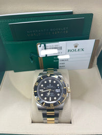 Thumbnail for Rolex Submariner Date 18K Yellow Gold/Steel Black Dial 116613LN - WatchesOff5th