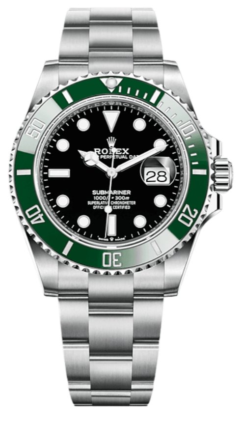 Rolex Submariner Stainless Steel "The Starbucks" - "Kermit" Black and Green Bezel (Ref#126610LV) - WatchesOff5thWatch