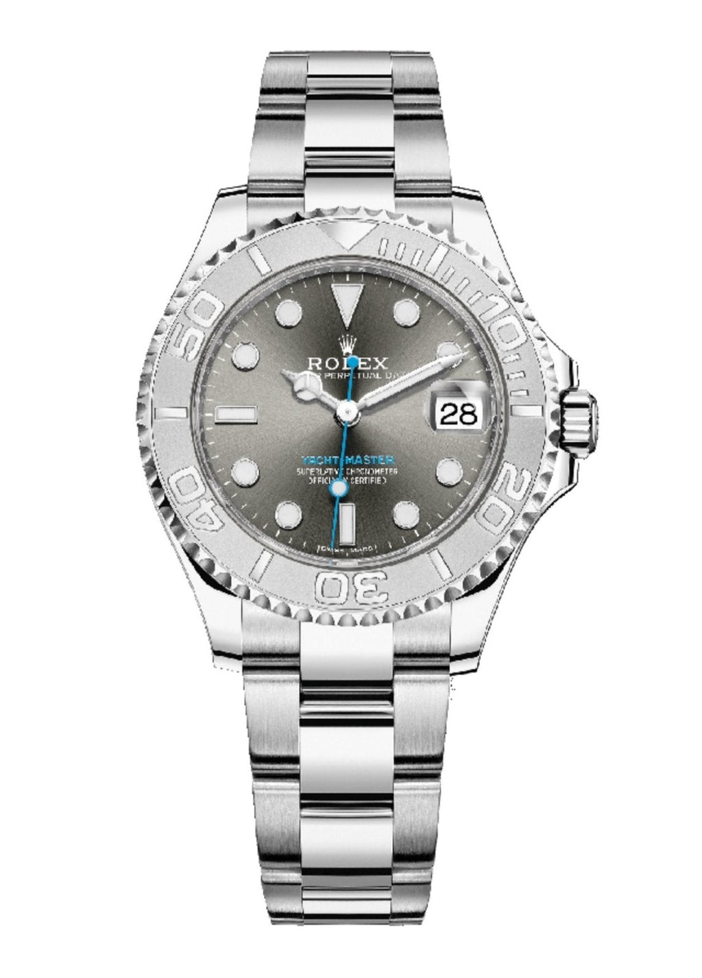 Yachtmaster hot sale platinum bezel