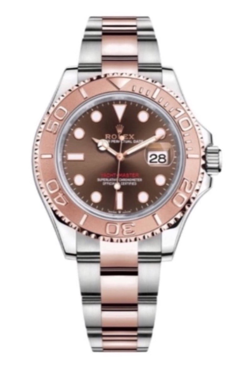 Rolex Yacht-Master 40 40mm Steel and Rose Gold 116621 Chocolate Brown Dial - WatchesOff5thWatch