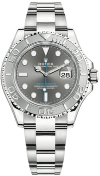 Thumbnail for Rolex Yacht-Master 40mm Platinum & Stainless Steel - Dark Rhodium Dial (Ref# 126622) - WatchesOff5thWatch