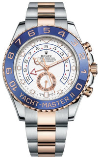 Thumbnail for Rolex Yacht-Master II Two-Tone Rose Gold & Steel - White Dial (Ref# 116681) - WatchesOff5thWatch