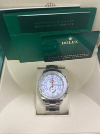 Thumbnail for Rolex Yacht-Master II White Gold / White Dial / 44mm Platinum Bezel 116689 - WatchesOff5th