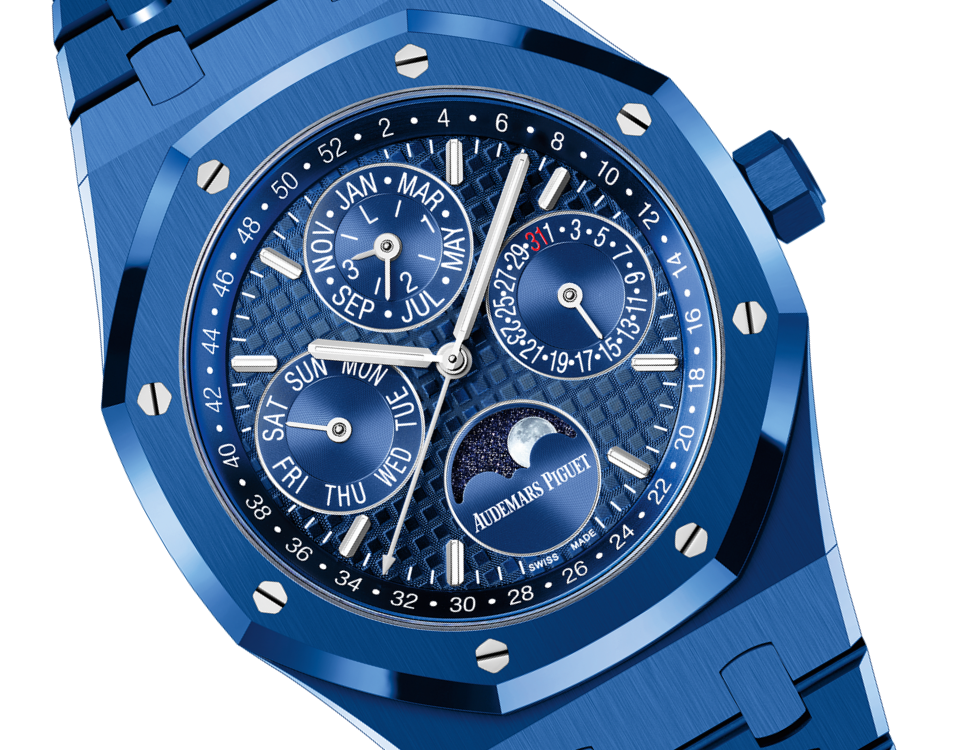 Audemars Piguet Royal Oak Perpetual Calendar Blue Ceramic Ref # 26579CS.OO.1225CS.01