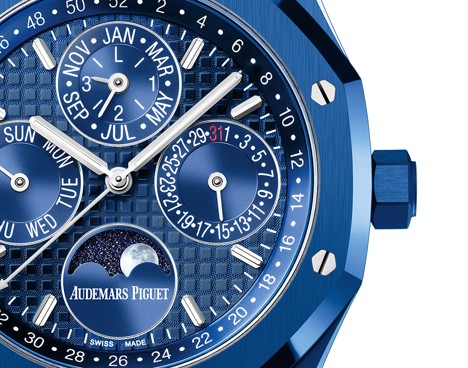 Audemars Piguet Royal Oak Perpetual Calendar Blue Ceramic Ref # 26579CS.OO.1225CS.01